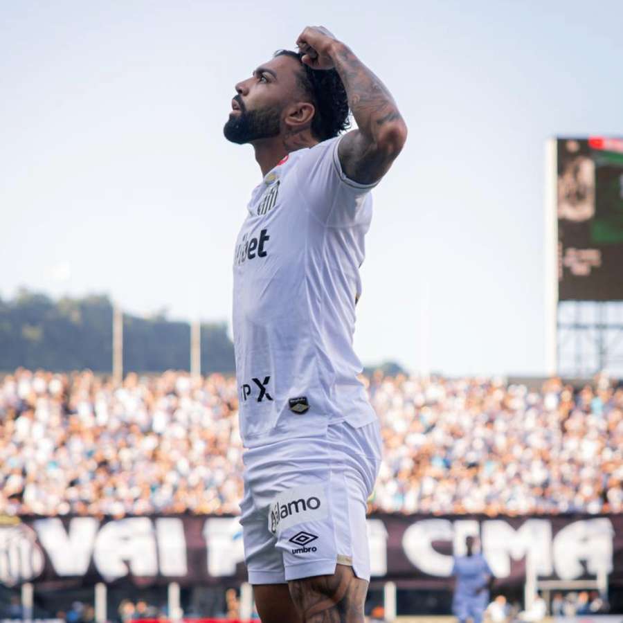 Gabigol fez gol e deu assistência em Santos 2x3 Fluminense