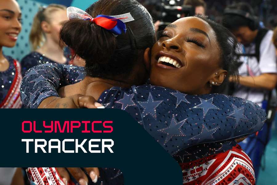 Simone Biles and the USA won the team gymnastics finals