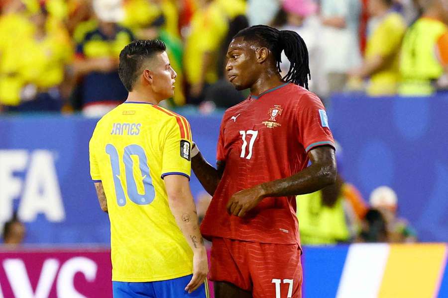 James Rodríguez y Rafa Leao