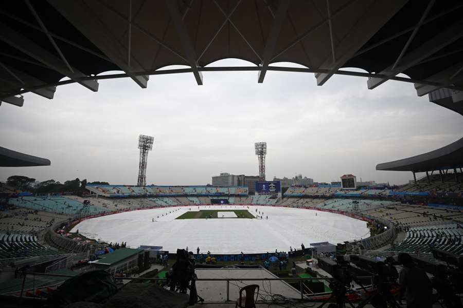 Rain has halted play in India