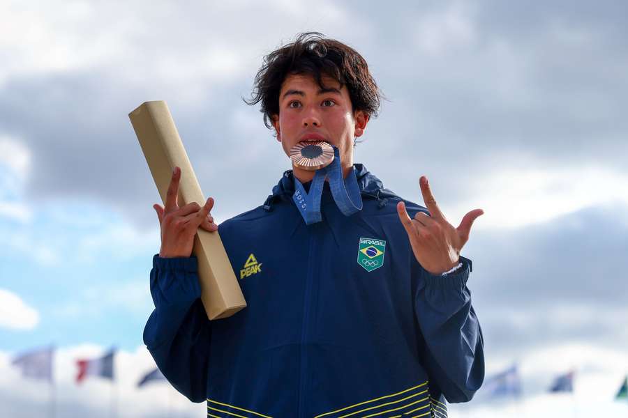 Augusto Akio, o Japinha, garantiu o bronze para o Brasil