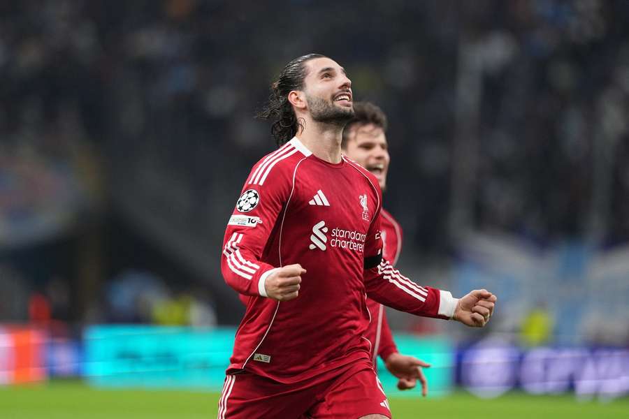 Szoboszlai sărbătorește golul marcat în poarta lui Marseille