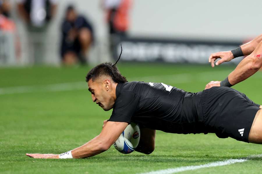 Rieko Ioane scored five tries on the wing at home to France in 2018.