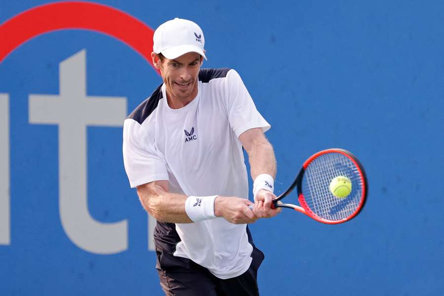 Andy Murray defeated Lorenzo Sonego in the first round in Toronto on Tuesday