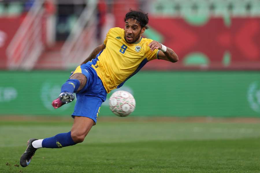 Pierre-Emerick Aubameyang in action for Gabon Pierre-Emerick Aubameyang in action for Gabon