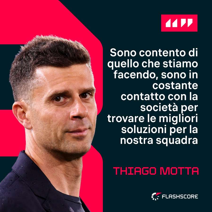 Le parole di Thiago Motta