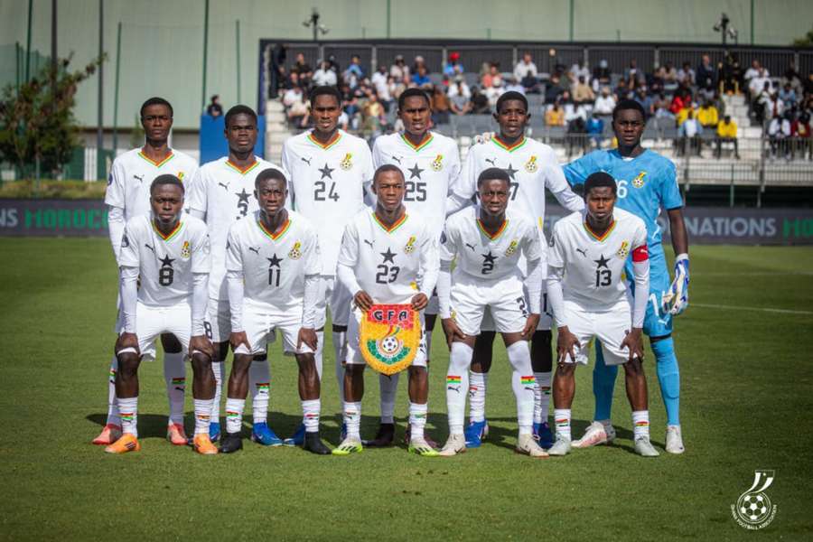 The Ghana team pose for a picture