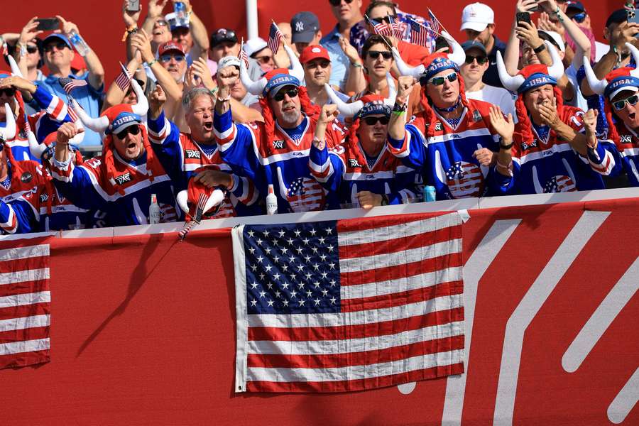 Tifosi americani alla Ryder Cup 2025 Tifosi americani alla Ryder Cup 2025