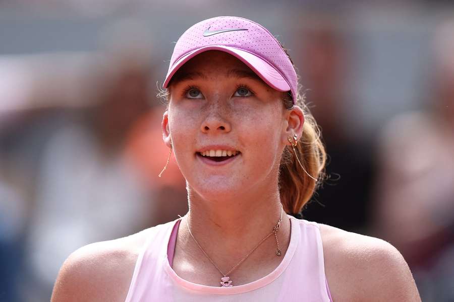 Andreeva durante la finale del Roland Garros Andreeva durante la finale del Roland Garros