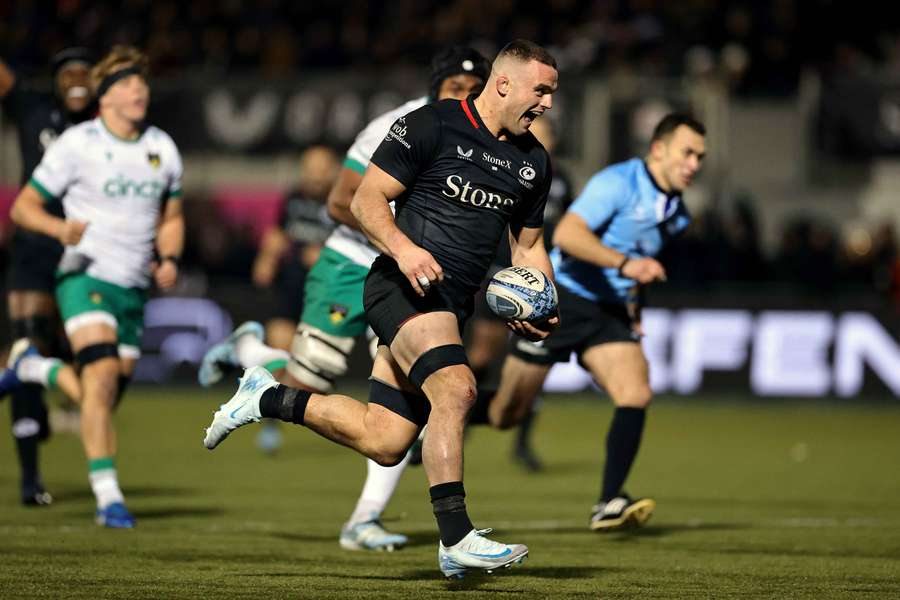 Saracens defeat champions Northampton to move third in Premiership table