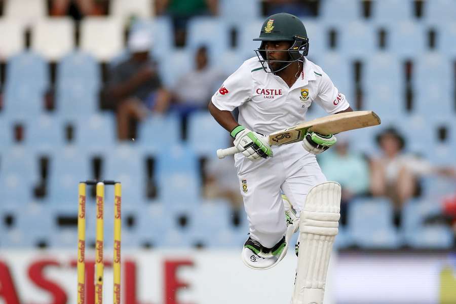 Temba Bavuma in action for South Africa