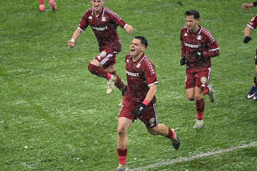 Daniel Paraschiv, după golul marcat împotriva lui Dinamo