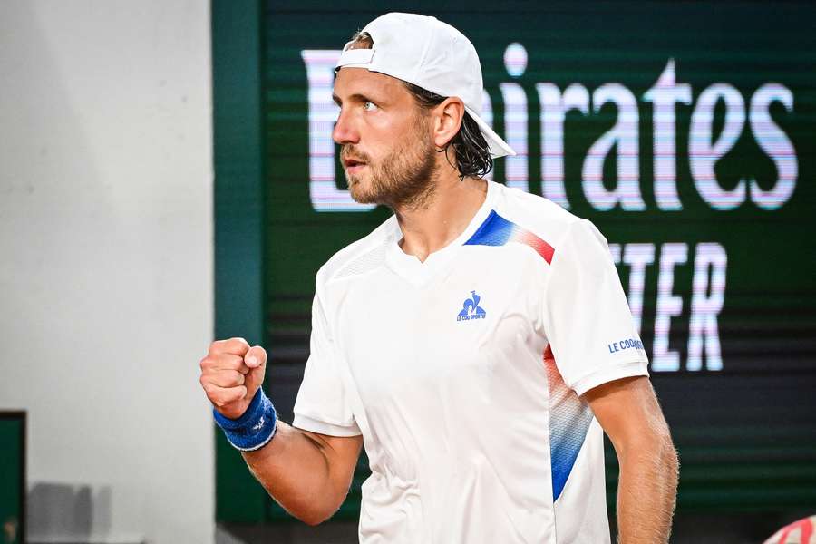 Lucas Pouille lors de Roland-Garros en mai dernier.