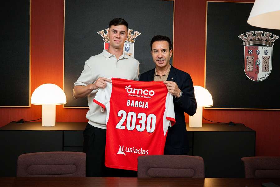 Sergio Barcia com António Salvador na apresentação