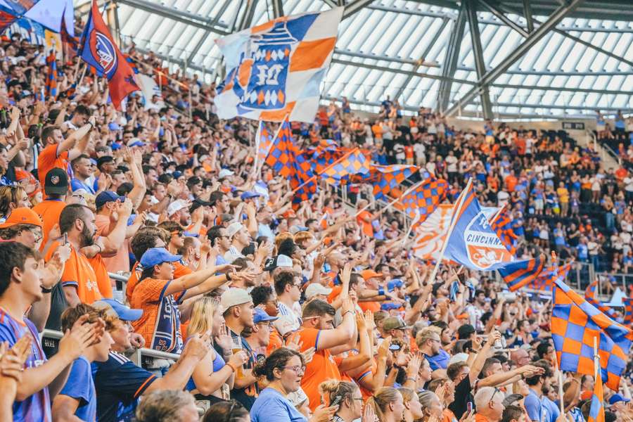 Fanoušci FC Cincinnati.