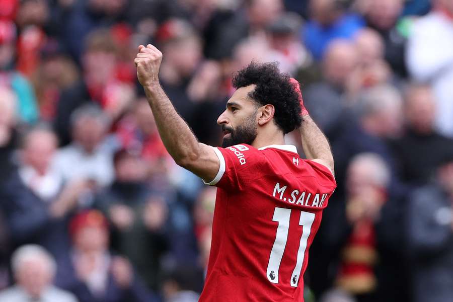 Mohamed Salah was de matchwinner tegen Brighton