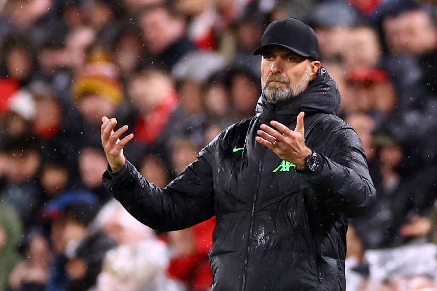 Klopp on the sidelines as Liverpool faced Sheffield United on Thursday