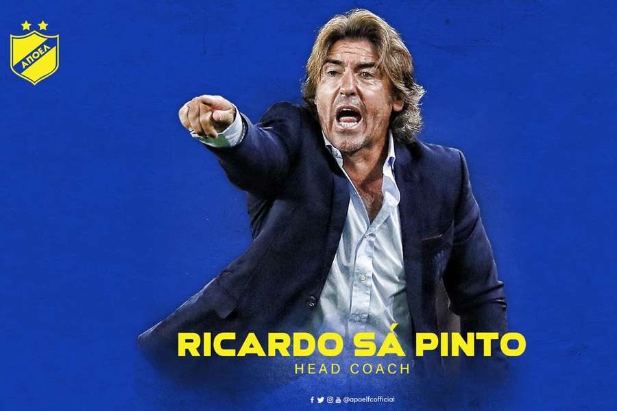 APOEL anuncia contratação de Ricardo Sá Pinto