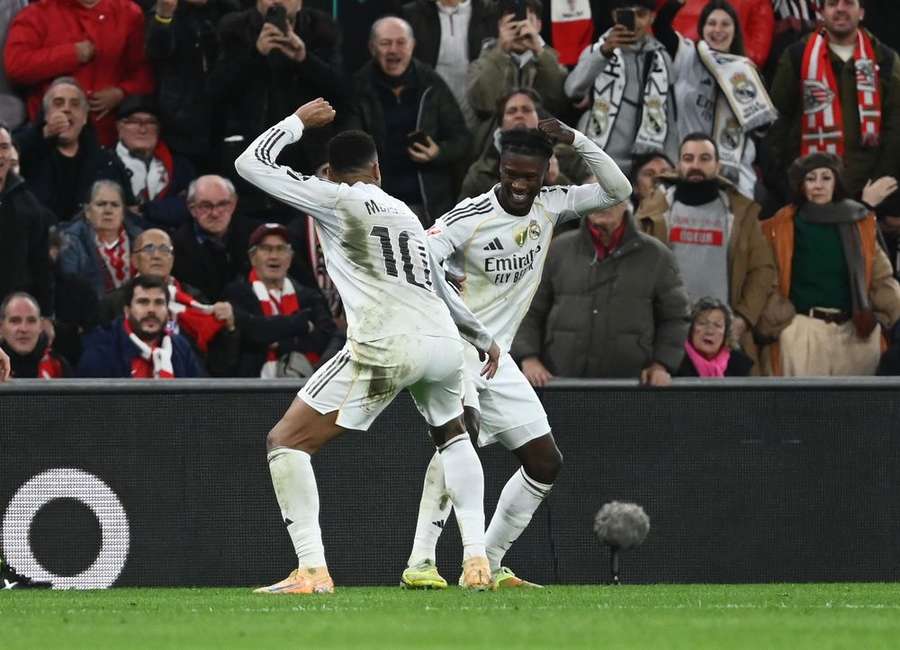 Real Madrid players in happier times
