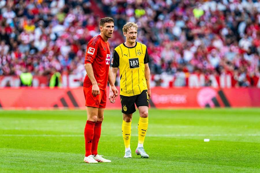 Leon Goretzka e Julian Brandt em ação