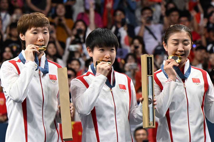 China won al het goud bij het tafeltennis