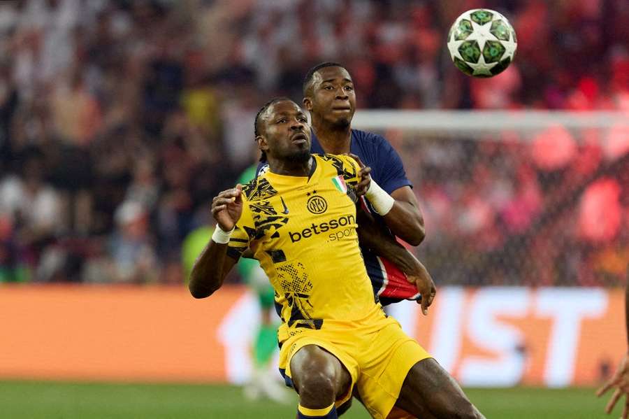 Marcus Thuram durante la final de la Liga de Campeones contra el PSG