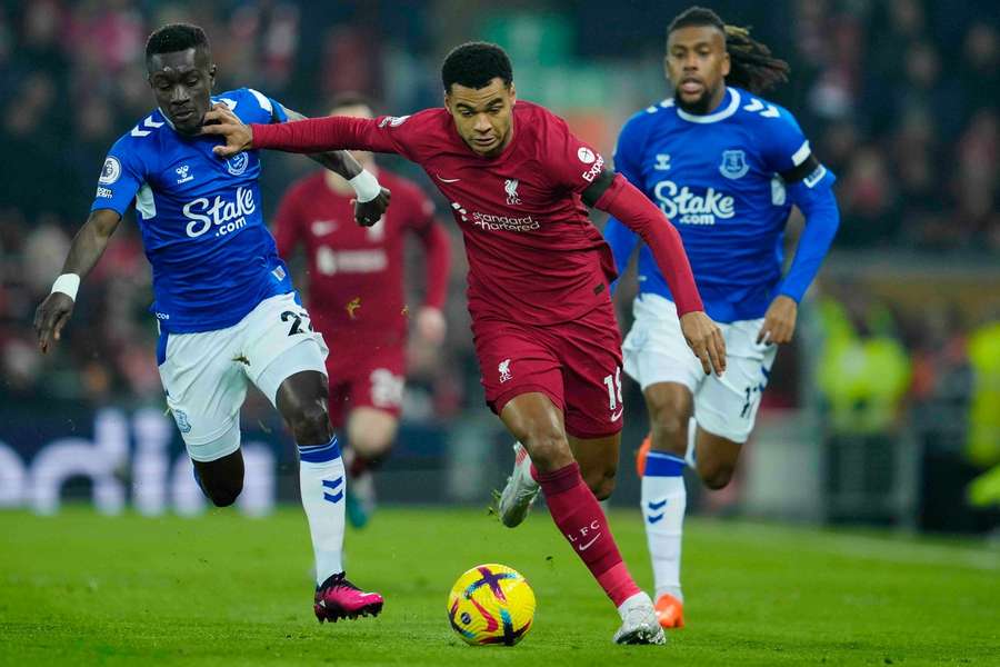 Cody Gakpo heeft zijn eerste goal in het shirt van Liverpool gemaakt