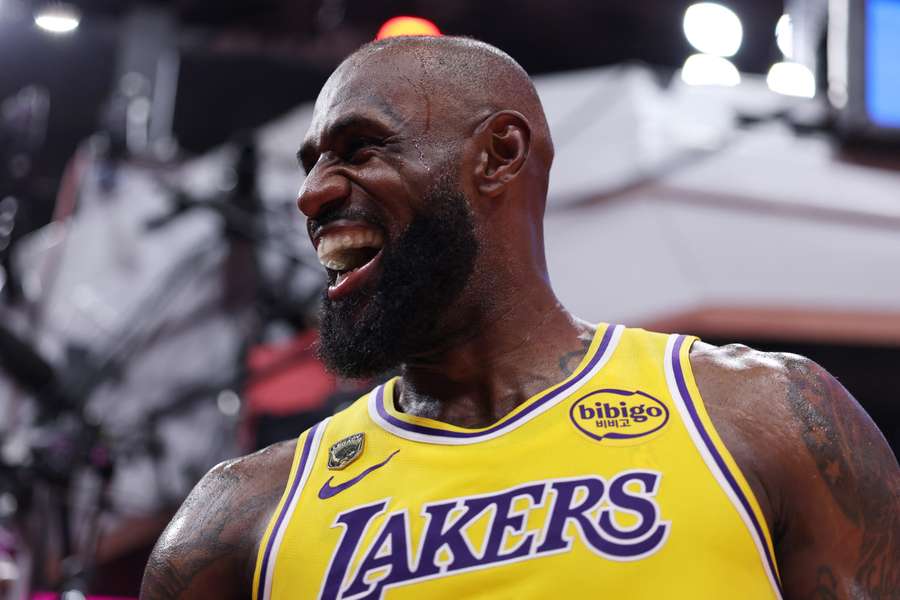 Lebron James avec les Lakers vendredi.