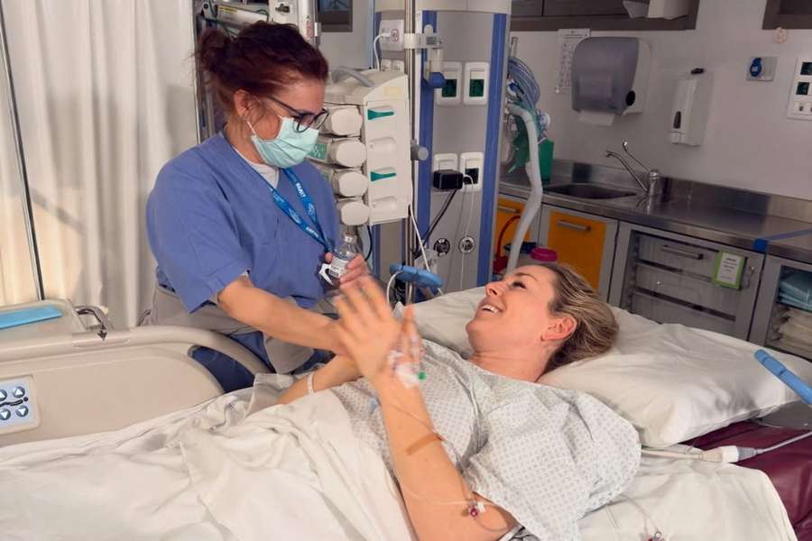 Vonn in ospedale Vonn in ospedale