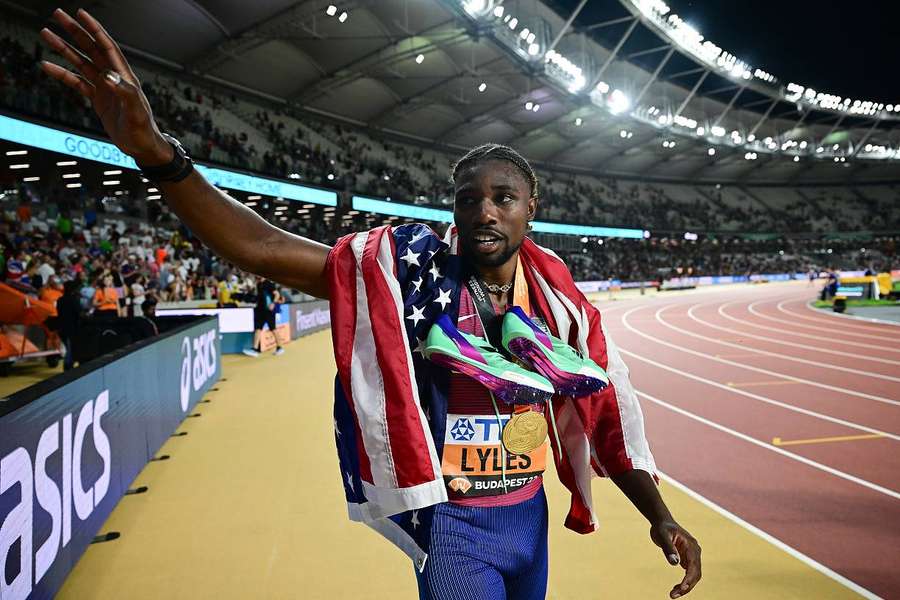 Noah Lyles après son succès sur 200.