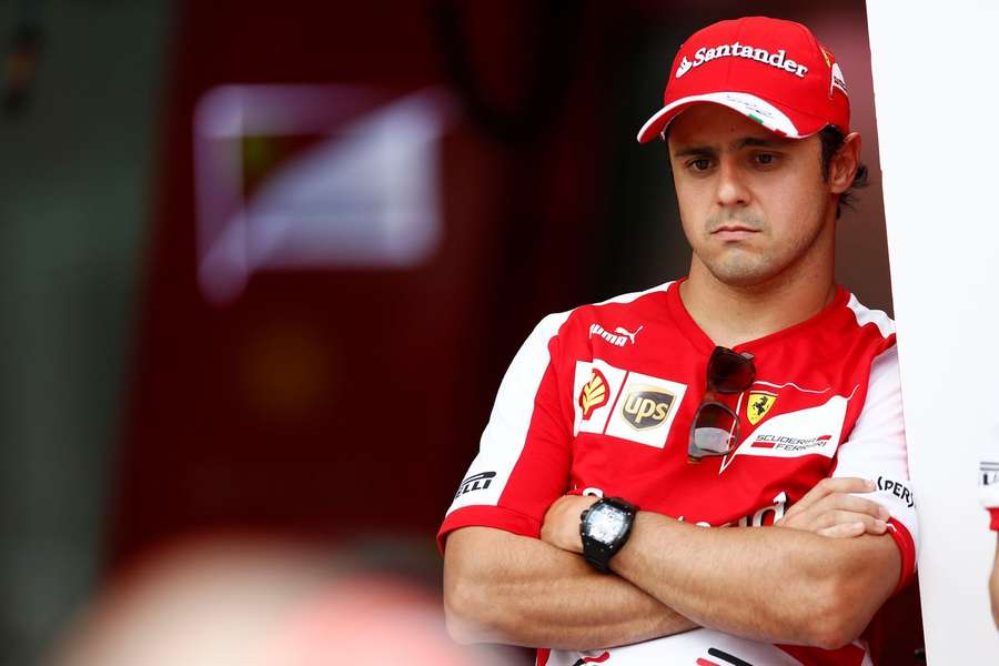 Felipe Massa en 2013, portant les couleurs de Ferrari.