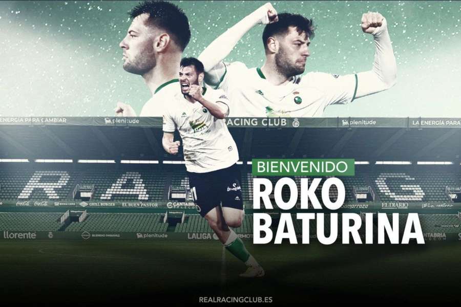 Roko Baturina regressa ao Racing Santander, por empréstimo