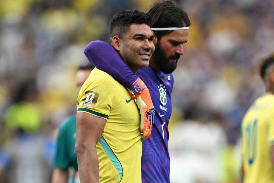 Casemiro y Alisson