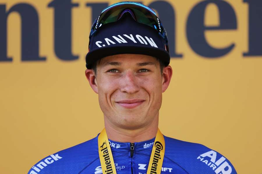 Jasper Philipsen, ciclista belga que venceu a terceira etapa
