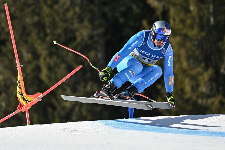 Dominik Paris in azione nel superG di Saalbach