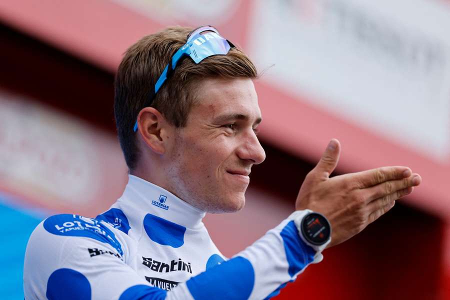 Remco Evenepoel tijdens de Vuelta in 2023