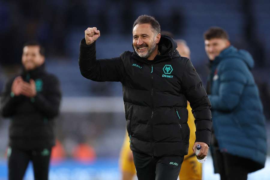 Vítor Pereira celebra com o Wolverhampton