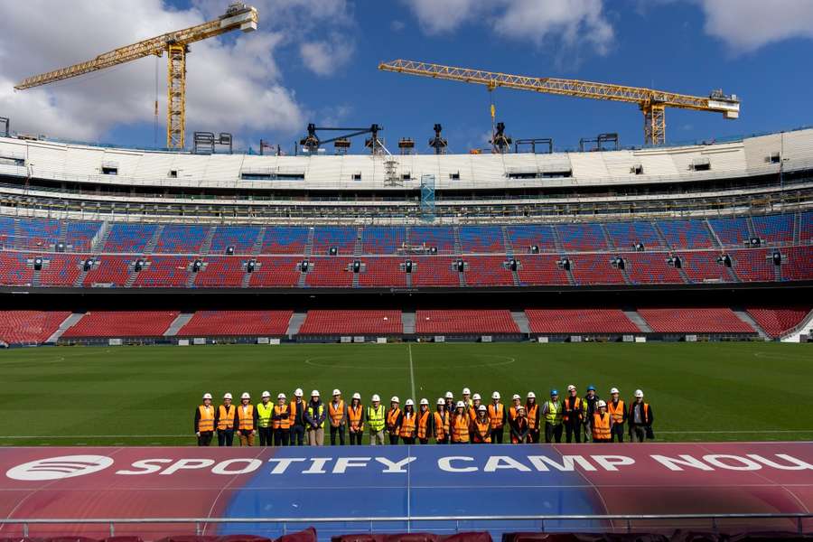 Los emisarios de la FIFA en el Camp Nou