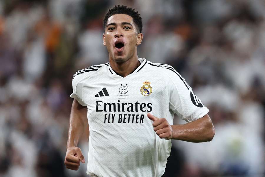 Jude Bellingham celebra su gol ante el Mallorca