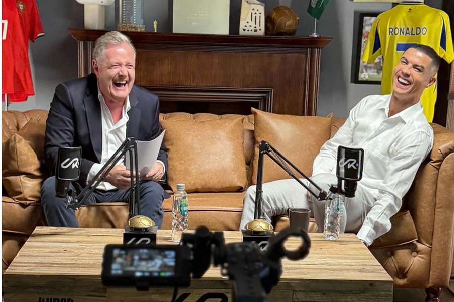 Piers Morgan e Cristiano Ronaldo Piers Morgan e Cristiano Ronaldo