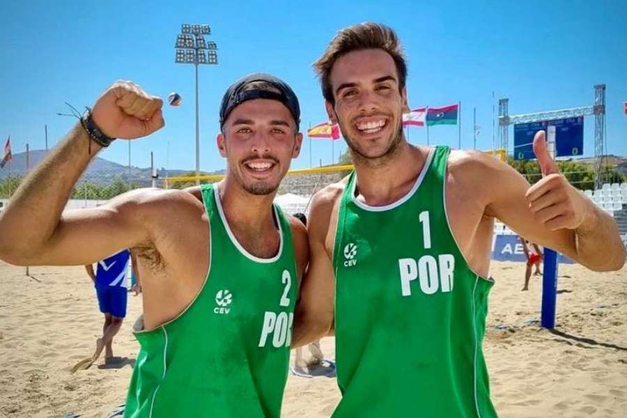 João Pedrosa e Hugo Campos em representação de Portugal João Pedrosa e Hugo Campos em representação de Portugal