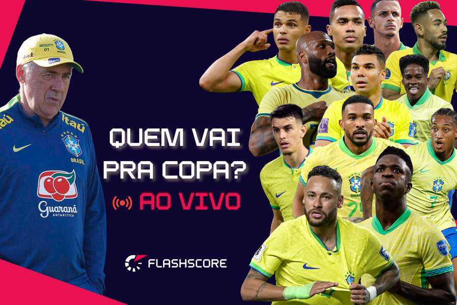 Flashscore transmite, ao vivo, convocação da Seleção Brasileira para a Copa do Mundo Flashscore transmite, ao vivo, convocação da Seleção Brasileira para a Copa do Mundo