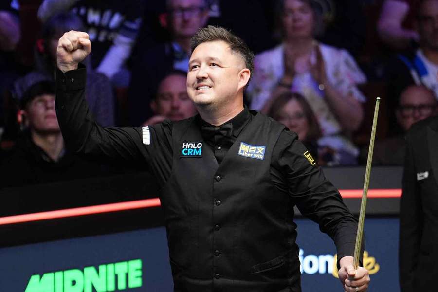 Kyren Wilson mostra emoção após a vitória