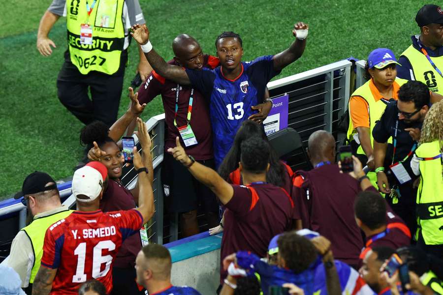 Sidny Lopes Cabral festeja o golo à Argentina Sidny Lopes Cabral festeja o golo à Argentina