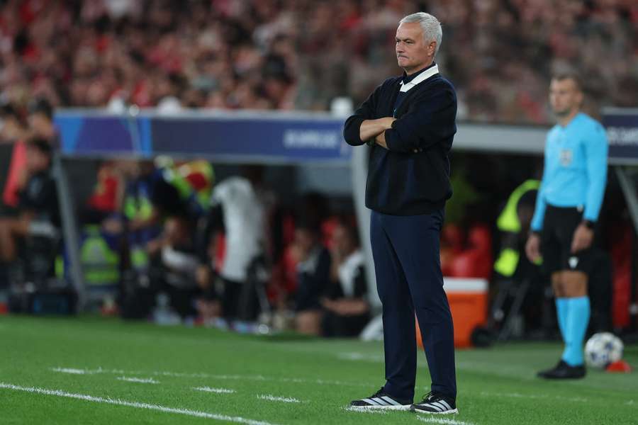 José Mourinho en su último partido con el Fenerbahçe