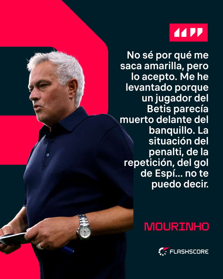 Las palabras de Mourinho