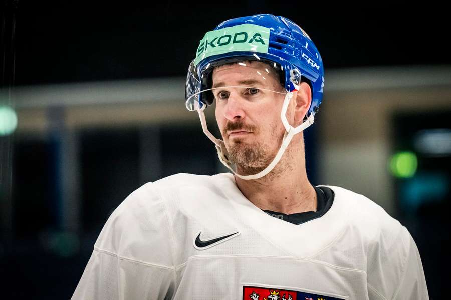 Roman Červenka na tréninku národního týmu.