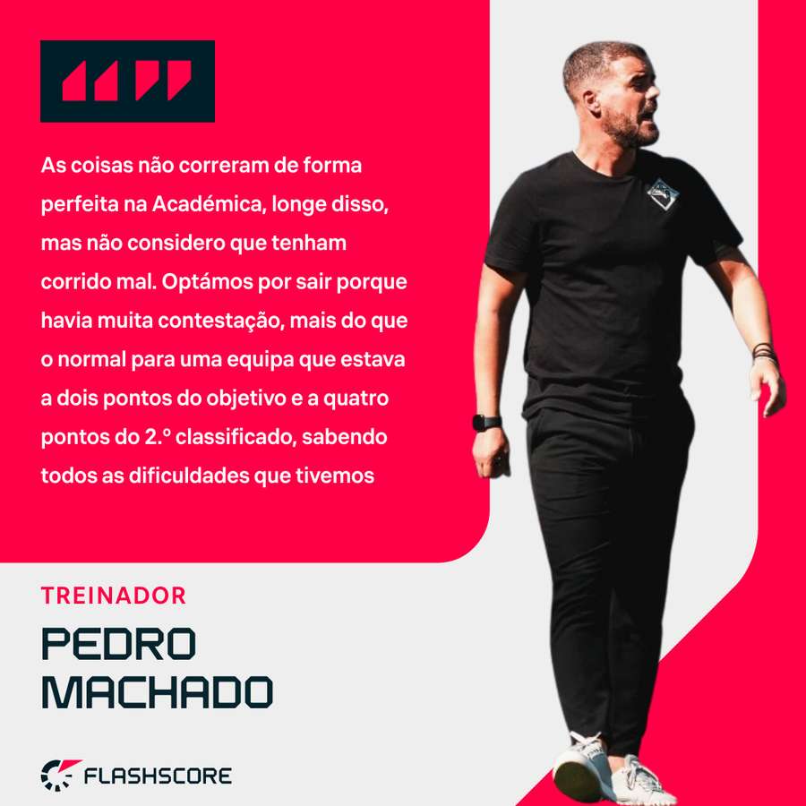 A perspetiva de Pedro Machado sobre a sua passagem pela Académica