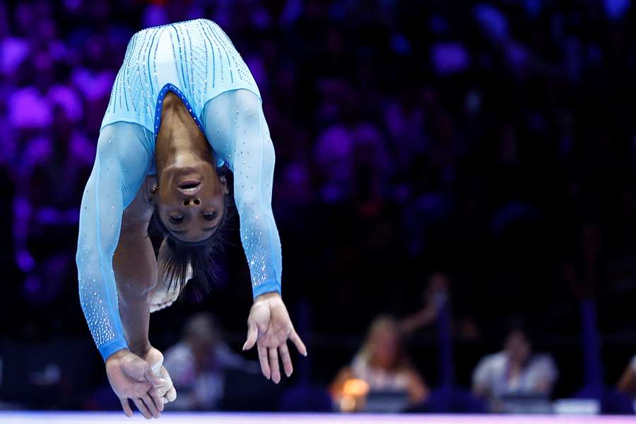 Simone Biles fez história em Antuérpia