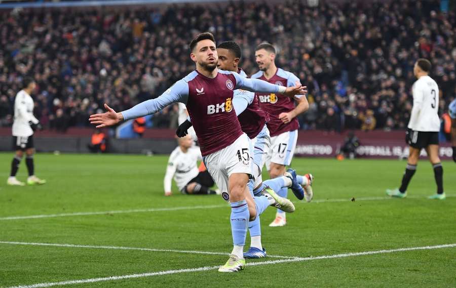 Moreno celebrates at Villa Park